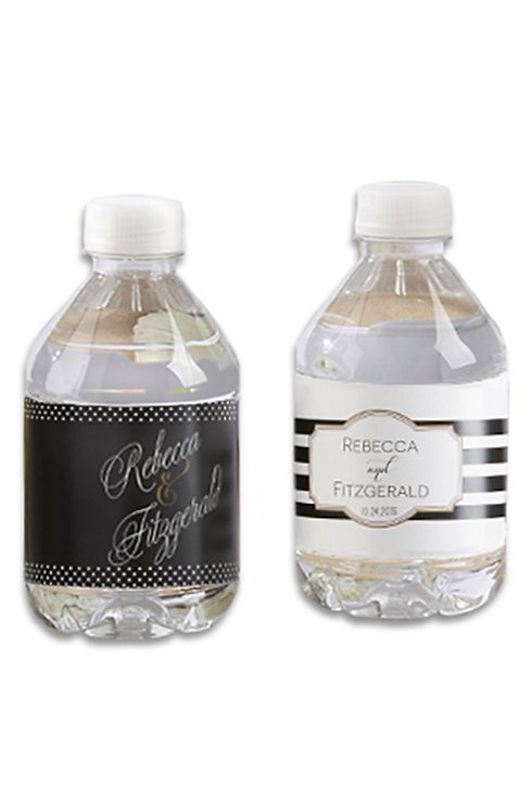 Personalized Classic Design Water Bottle Labels Image