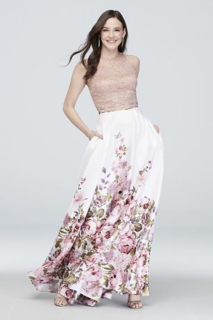 formal floral skirt