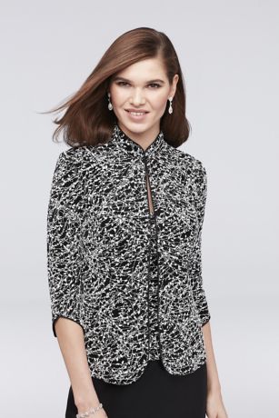 Picture of Glitter Tank and Jacket Two-Piece Set with Piping