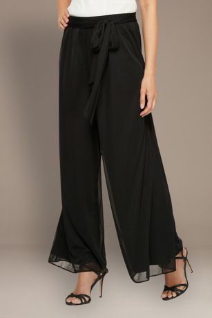 Picture of Tie Waist Wide Leg Pull-On Pants