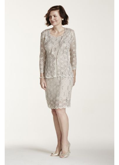 Short Sheath Jacket Cocktail and Party Dress - RM Richards