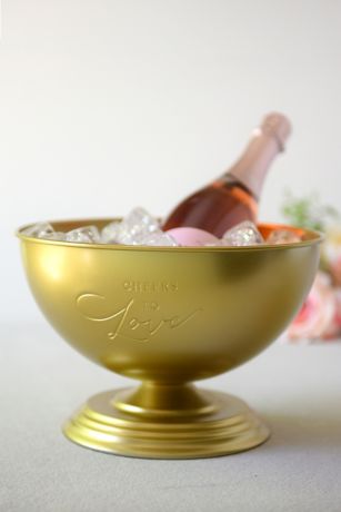 gold champagne ice bucket