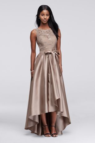 ignite evenings high low dress