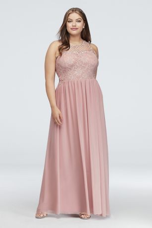 plus chiffon dress