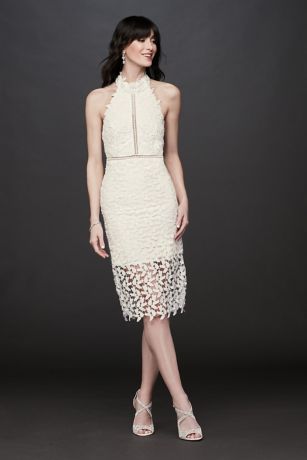 bardot illusion lace dress