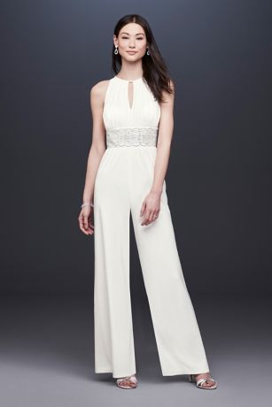 wedding one piece pantsuit