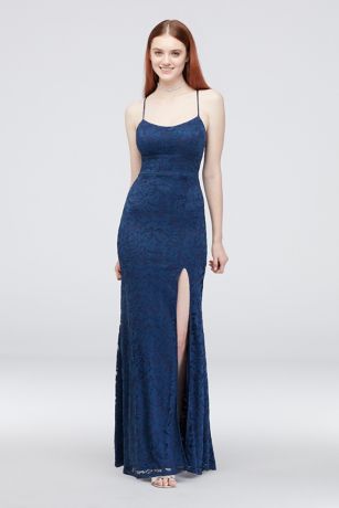 teeze me navy blue dress