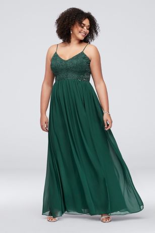 teal green plus size dress
