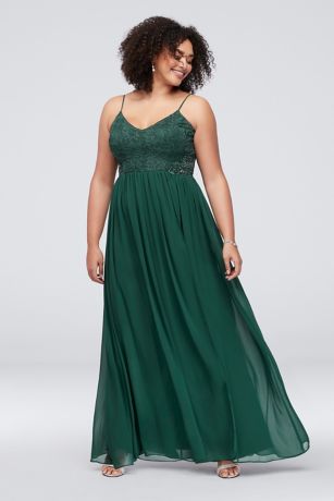 hunter green formal dress plus size