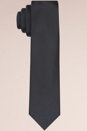 Picture of Sateen Slim Tie and Tie Bar