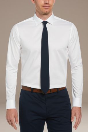 Picture of Mens Slim Fit Luxe Button-Down Tencel Twill Shirt