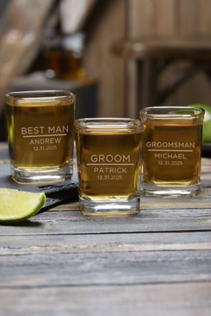 Picture of The Groomsmen Wedding Personalized Shot Glass