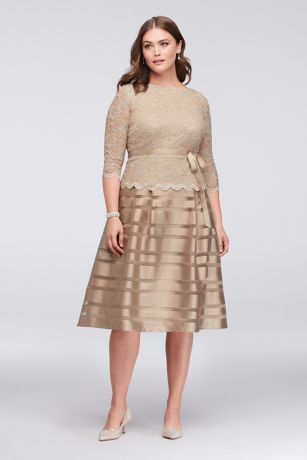 plus size midi dress with sleeves