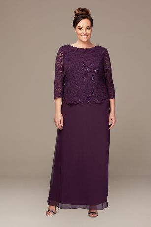 purple long dresses for weddings
