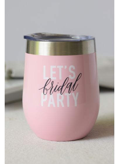 Bridal Party Stainless Steel Wine Tumbler - A great gift for the wedding, shower, or