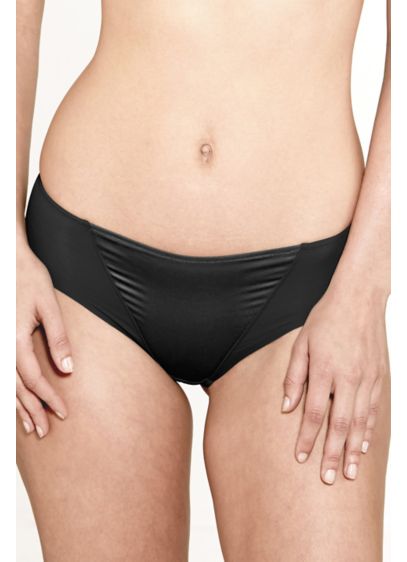 Dominique Satin Inset Brief - Slip this smooth pair of paneled briefs on
