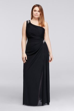 plus one shoulder dress