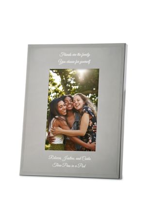 Picture of Engraved Tremont Gunmetal 4x6 Picture Frame