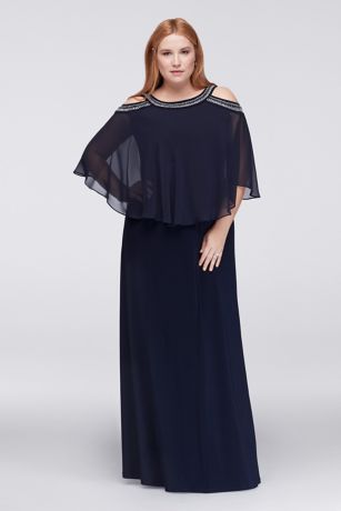 cold shoulder formal dresses plus size