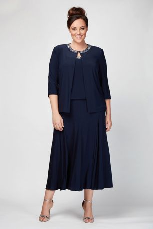 plus size skirt and jacket sets