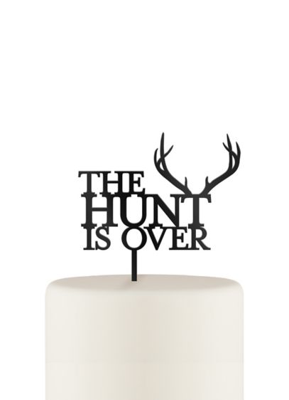 The Hunt is Over Cake Topper David s Bridal The Hunt is Over Cake Topper David s Bridal