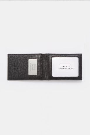 Picture of Engraved Leather Magnet Wallet  Money Clip