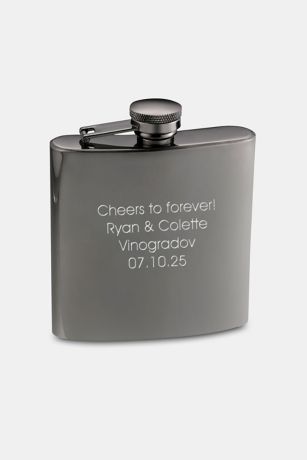 Picture of Engraved Gunmetal Flask