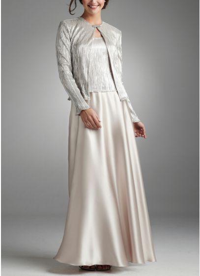 Long A-Line Jacket Formal Dresses Dress - Cachet