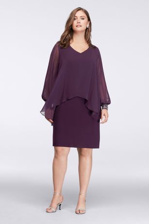 plus size chiffon dresses