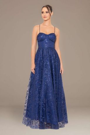 Picture of Glittering Sequin Sweetheart Ball Gown