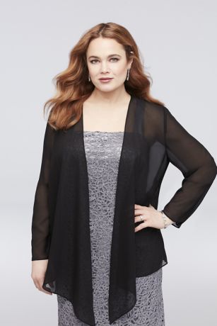 plus size evening coats