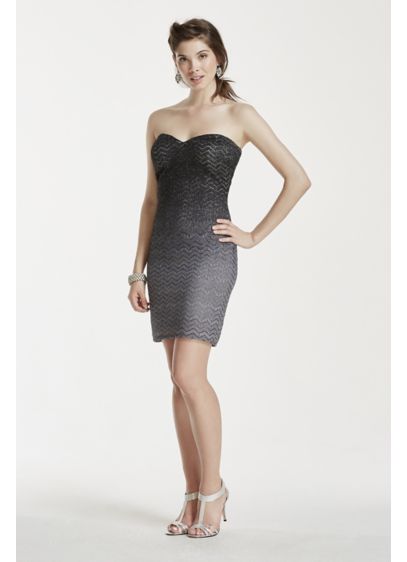 Short Sheath Strapless Cocktail and Party Dress - Jump