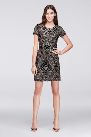 print cocktail dress