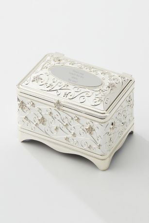 Picture of Engraved Silver Star Jewelry Box