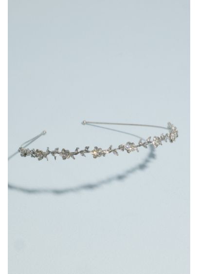 Delicate Flower Vine Crystal Headband - Wedding Accessories