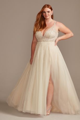 cheap wedding dresses for plus size brides
