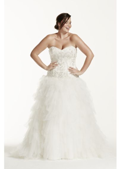 Drop Waist Tulle Wedding Dress 5