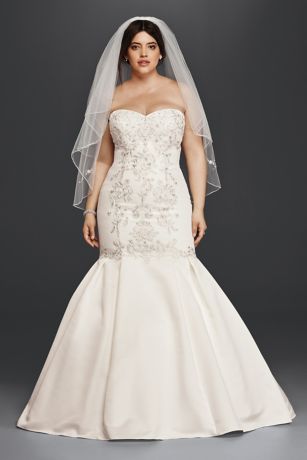 plus size wedding dresses mermaid style