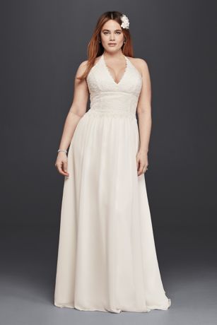 Plus Size Halter Wedding Dresses 10