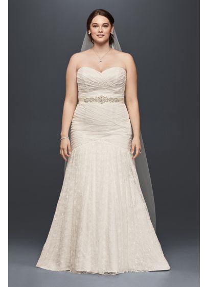 Strapless Mermaid Plus Size Wedding Dress | David's Bridal