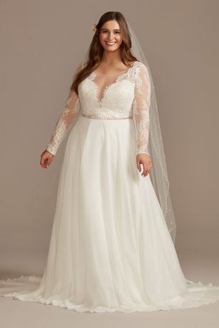 davids bridal plus dresses