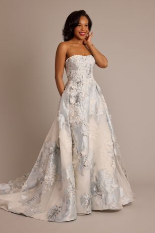 Picture of Brocade Strapless Ball Gown Wedding Dress