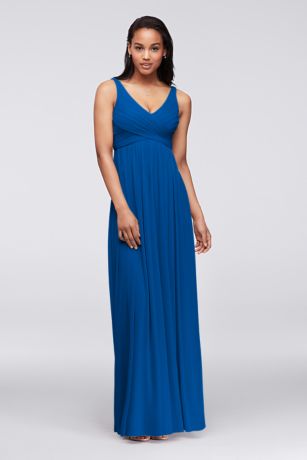 Picture of Long Mesh Dress with Cowl Back Detail