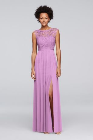 david's bridal lapis bridesmaid dress
