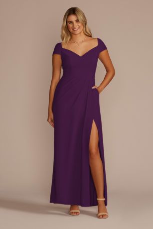 David's bridal eggplant dress orders