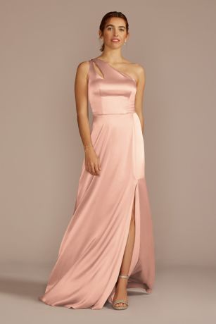blush color dress