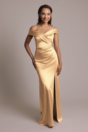 Picture of Sculpting Satin Cross-Front Dress