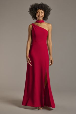 Picture of Convertible One-Shoulder Chiffon Dress
