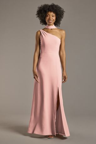 Picture of Convertible One-Shoulder Chiffon Dress