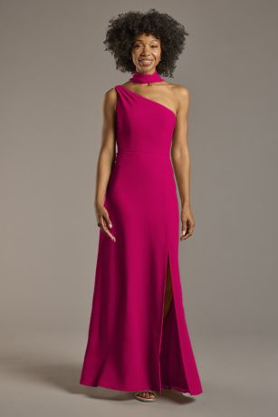 Picture of Convertible One-Shoulder Chiffon Dress